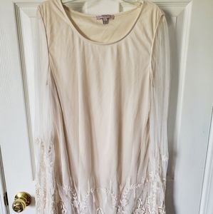 Cream Long Sleeve Dress